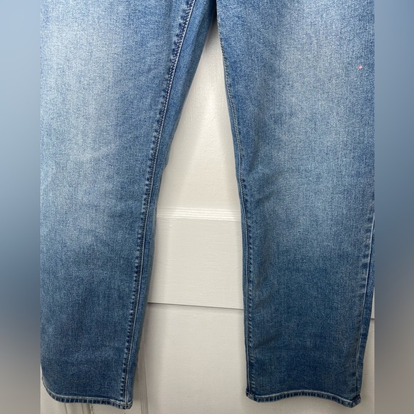 Hudson NWT Mid rise Straight Stretch Blue Denim Jeans with Pockets - Picture 5 of 12